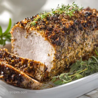Herbes de Provence Crusted Pork Loin Roast Recipe Recipe Card