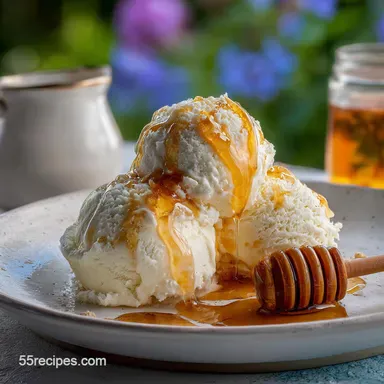 Honey Ice Cream Recipe Without Eggs - Easy Homemade Recipe Card