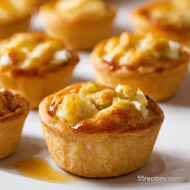 Goat Cheese Tartlets Sweet Savory HoneyDrizzled Bites Recipe Card