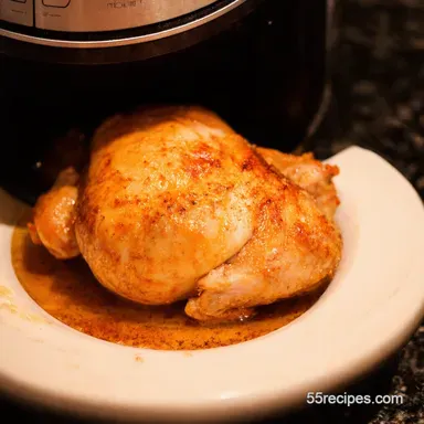 Instant Pot Frozen Chicken From Ice Block to Dinner Recipe Card