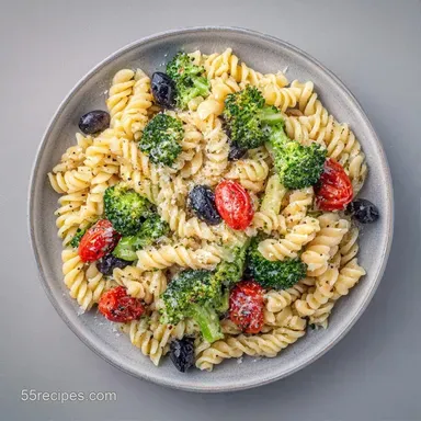 Italian Broccoli Pasta Salad Meal Prep Recipe Card