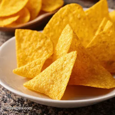 Keto Corn Chips My Crunchy Low Carb Tortilla Chips Recipe Card