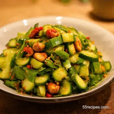 Kung Pao Cucumber Crunch Spicy Salad Sorted Recipe Card