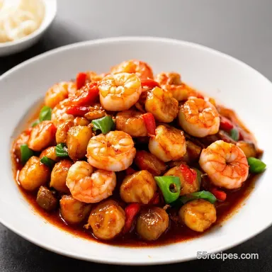 Kung Pao Shrimp: My Quick & Easy Szechuan Stir-Fry! Recipe Card