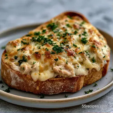 Tuna Melt with Greek Yogurt Recipe Card