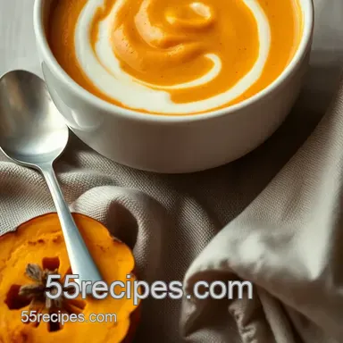 Luscious Roasted Butternut Squash Soup Recipe: A Cozy Autumn Delight Recipe Card