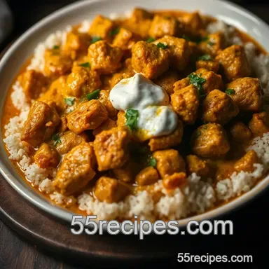 Madras Curry Powder Chicken: A Delicious Journey to Southern India Recipe Card