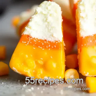 Easy Dairy-Free Candy Corn | Fun Halloween Treat Anyone Can Make Recipe Card