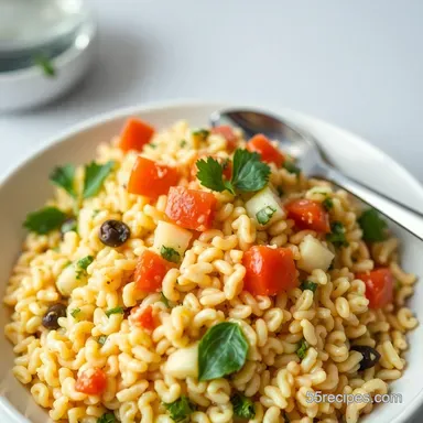 Potluck Ideas: My Mediterranean Orzo Salad - Sunshine in a Bowl