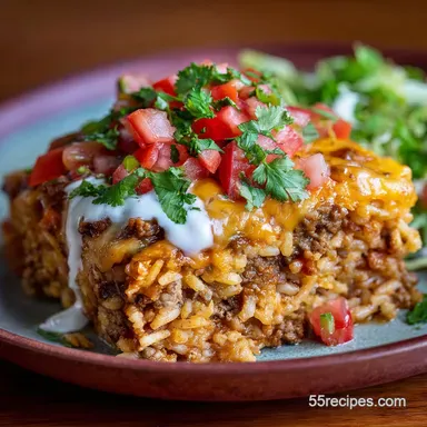 Mexican Rice Casserole: The Ultimate Hearty Layered Beef Bake