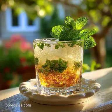 Ingredients For Mint Julep Cocktail: Aromatic & Zesty Recipe Card
