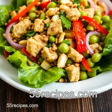 How to Make the Ultimate Nutty Thai Chicken Salad Delight Recipe Card