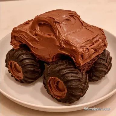 Monster Truck Cake for 15 Slices