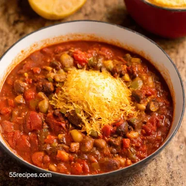 Simple Chili Recipe Weeknight Comfort in Under 1 Hour Recipe Card