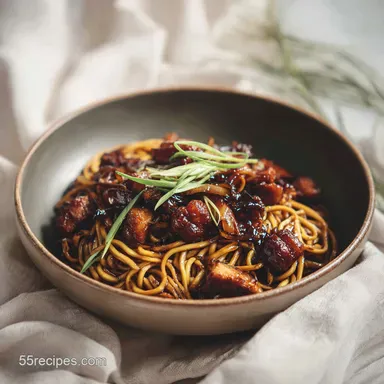 Nouilles Saut&eacute;es au Poulet Caram&eacute;lis&eacute; in 30 Minutes Recipe Card