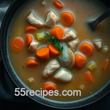 Comforting Lemon Ginger Chicken Soup - A Family Favorite Recipe Recipe Card