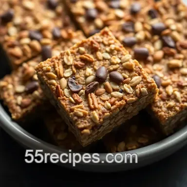 Easy Nutty Energy Bars with Coconut Oil: A Delicious Snack! Recipe Card