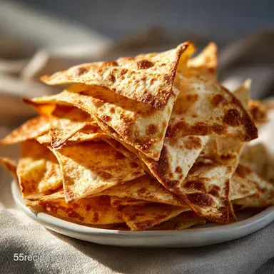 Oven Tortilla Chips Recipe for 4 Servings Recipe Card