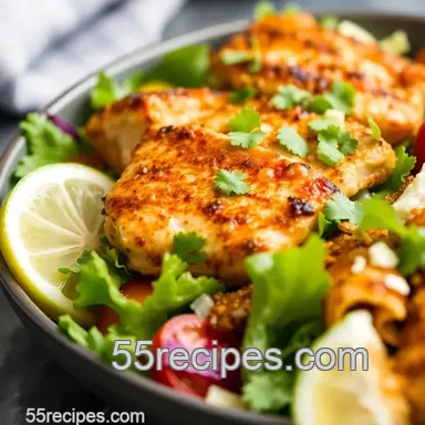 Easy & Juicy Pan-Seared Chicken: Irresistible Taco Salad - My Family's Favorite! Recipe Card