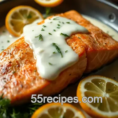 Delicious Kokanee Salmon Recipes: Pan-Seared with Lemon-Dill Sauce Recipe Card