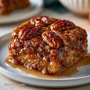 Pecan Pie Bars with Maple Syrup Recipe Card