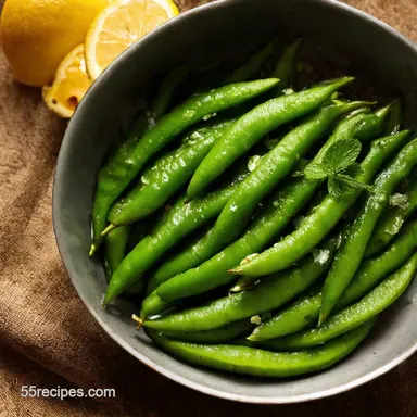 Easy Sugar Snap Peas Recipe Lemon Mint Perfection Recipe Card