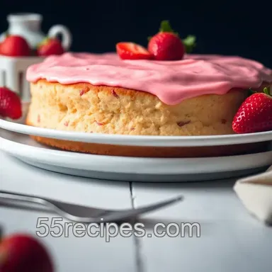 How to Make the Best Pink Strawberry Bliss Cake Ever Recipe Card