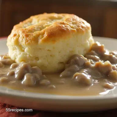 Foolproof Pioneer Woman Biscuits and Gravy Recipe Recipe Card