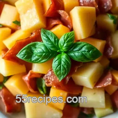 Is Prosciutto Healthy? Try My Easy Prosciutto & Melon Salad! Recipe Card