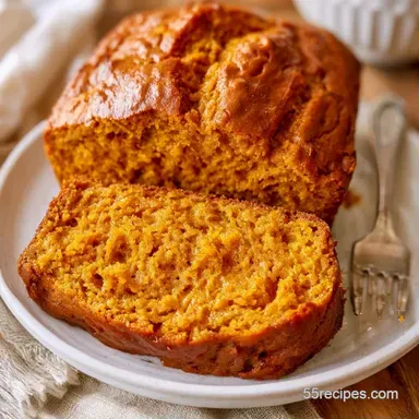 Pumpkin Spice Bread for 2 Loaves Recipe Card