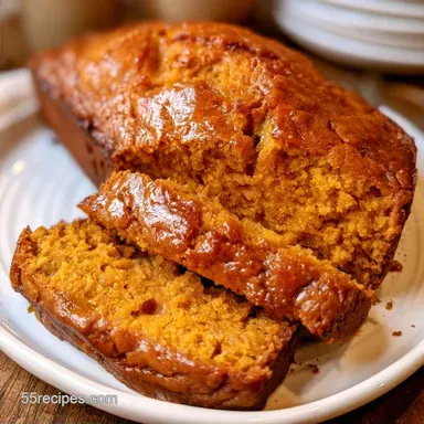 Pumpkin Spice Bread for 2 Loaves