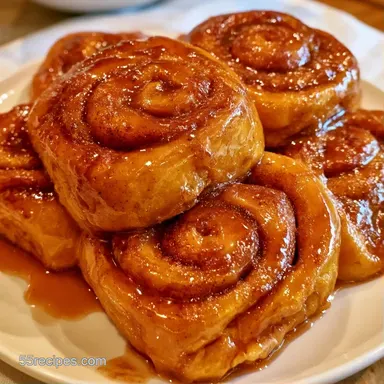 Pumpkin Spice Sticky Buns with Pecans Recipe Card