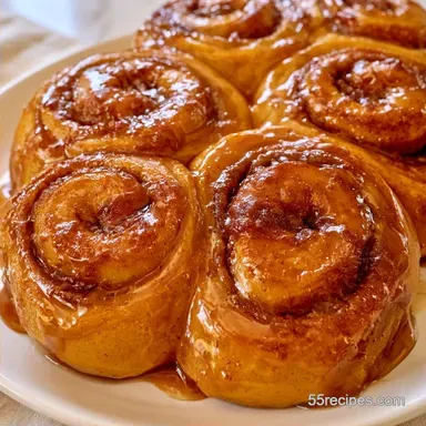 Pumpkin Spice Sticky Buns with Pecans