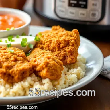 Easy Quick Pressure Cooker Fried Chicken Delight: A Family Favorite! Recipe Card