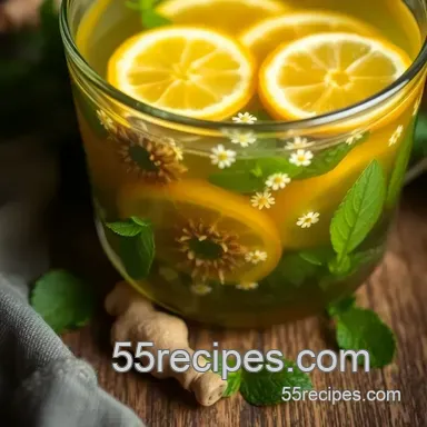 Rainbow Herbal Infusion Labor Aid Recipe: A Soothing Sip for Childbirth Recipe Card