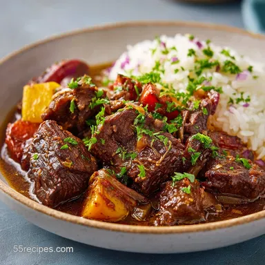 Receta de Carne Guisada for 6 Servings