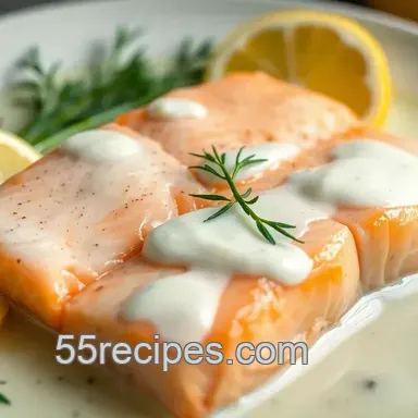 Easy & Refreshing Cold Poached Salmon with Lemon-Dill Sauce
