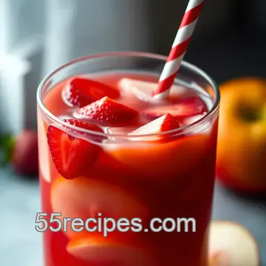 Refreshing Strawberry Apple Juice: A Fruity Delight presentation