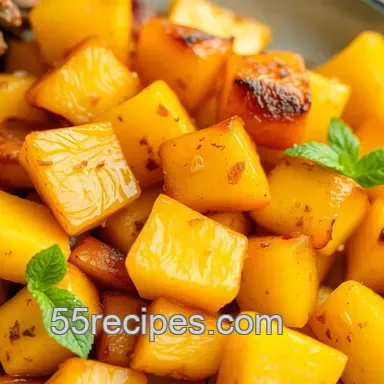 How to Make Roast Pineapple Chunks Sweet &amp  Caramelized: A Delicious 10-Minute Treat!