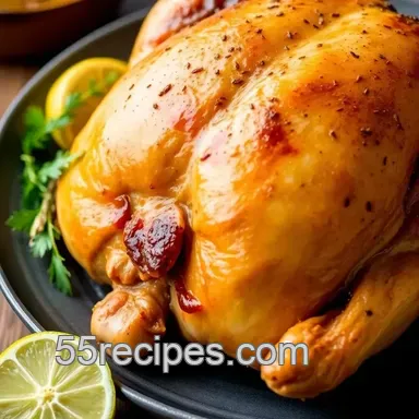 Easiest Roasted Spicy Chicken presentation