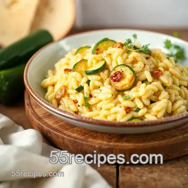 Sautéed Zucchini Risotto | Creamy Delight presentation