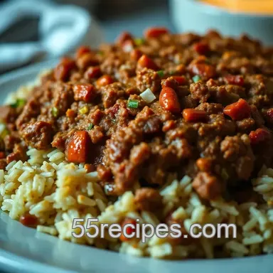 Easy Savory Meatloaf with Rice: A Family Favorite Comfort Dish Recipe Card