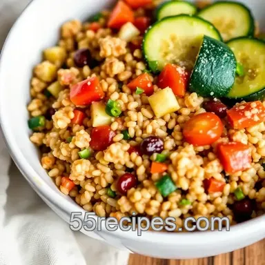 Savory Quinoa Breakfast Bowl presentation