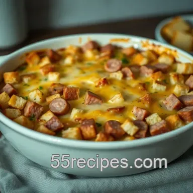 Hearty Savory Sage Breakfast Casserole with Jimmy Dean Sage Sausage
