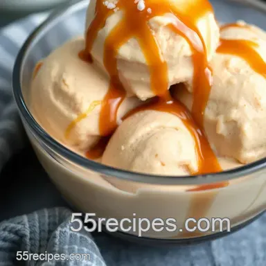Scrumptious Salted Caramel Gelato: A Deliciously Easy Homemade Treat Recipe Card