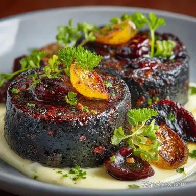 Black Pudding Recipe: Bistro-Quality with Cider Reduction Recipe Card
