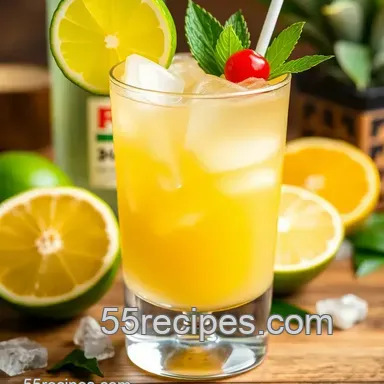 Shake Tasty Rum & Gin Tropical Delight presentation