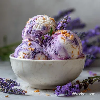 Lavender Ice Cream: Silky Floral Custard