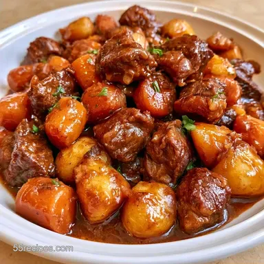 Beef Stew with Grape for 8 Servings