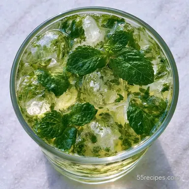 Simple Syrup Green Tea Cocktail: Silky Recipe Card